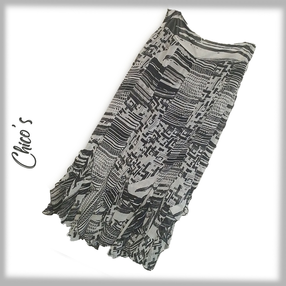 CHICO'S Handkerchief Hem Skirt - M